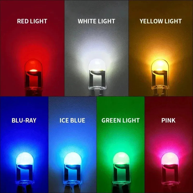 T10 W5W COB LED Canbus Bulbs 6000K White – 5/10/15 Pack