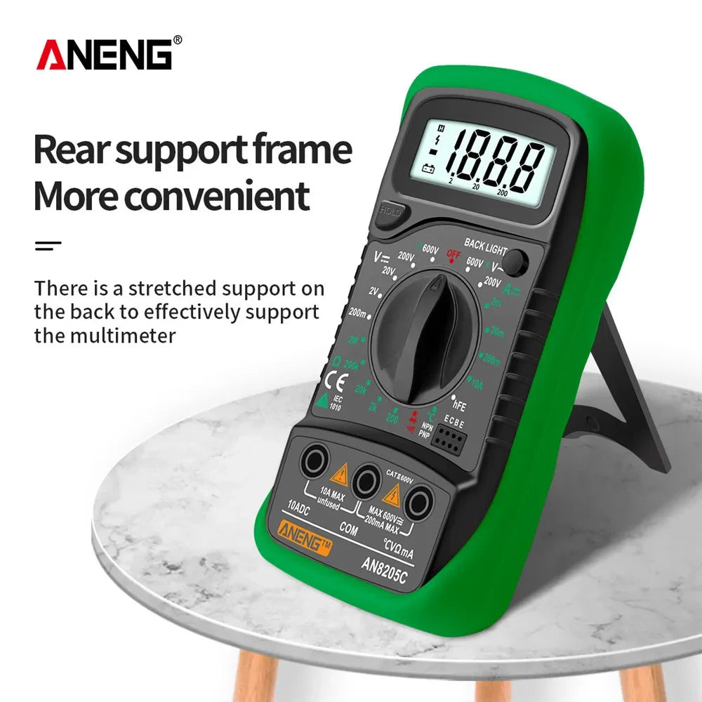 Digital Multimeter Meter Multimetro AC DC Ammeter Volt Ohm Tester
