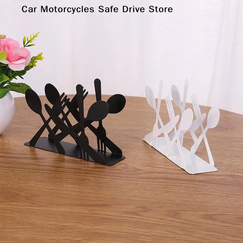 CM1Pc Elegant Iron Art Tissue Box Homestay Napkin Holder Kitchen