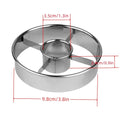 Stainless Steel Donut Cutter Mold Doughnut Making Cutters Bagels Cookies Biscuits Baking Tools Zpaxo Silver