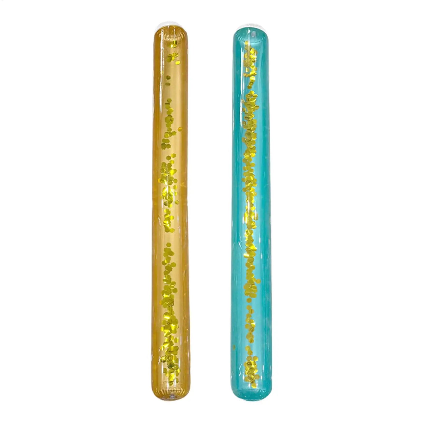 Inflatable Pool Noodle Giant Glitter PVC Swim Tube Adult Kids Water