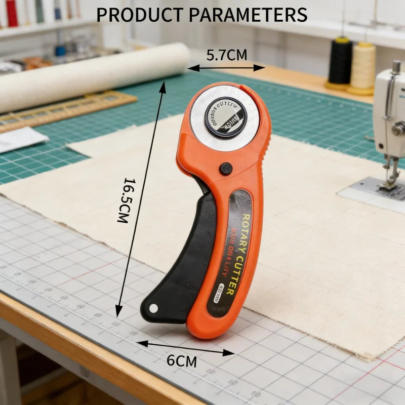 Rotary Cutter 45mm Card Paper Sewing Quilting Roller Fabric Cutting Tailor Scissors Tool Dress Clothes Making DIY Tool Zpaxo