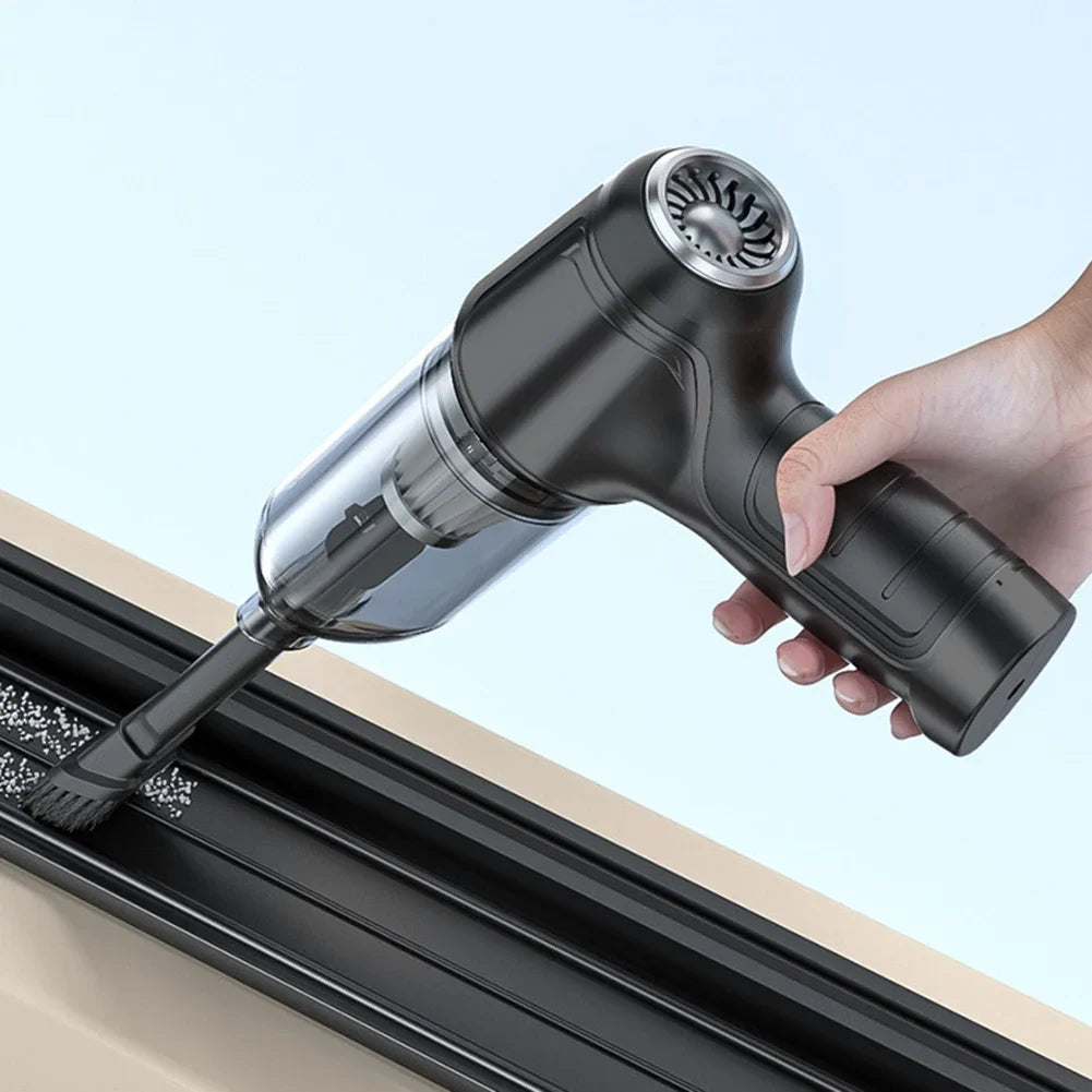 Suitu Car Mounted Vacuum Cleaner, Wireless Home and Car Dual-purpose Dry and Wet Vacuum Cleaner, High-power Portable Handheld VA Zpaxo
