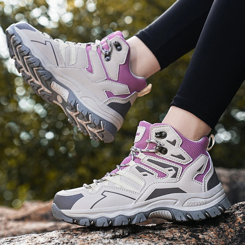 Winter Hiking Shoes Men Women Same High-top Outdoor Sports Zpaxo