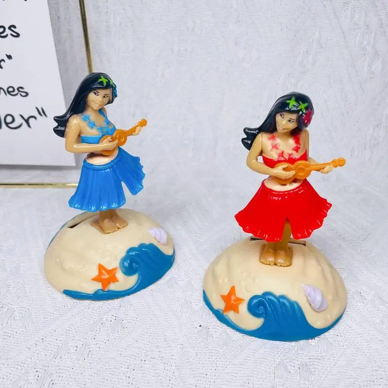 Solar Powered Dancing Figures Dashboard Bobble Head Swinging Figure