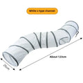 White Cat Passage Cat Tunnel Runway Cat Drilling Through The Ground Chinchilla Passage Pet Cat Toy Supplies Promote Relationship Zpaxo S channel