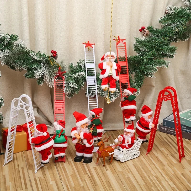 Children's Gifts Cute Electric Climbing Santa Claus Christmas Musical