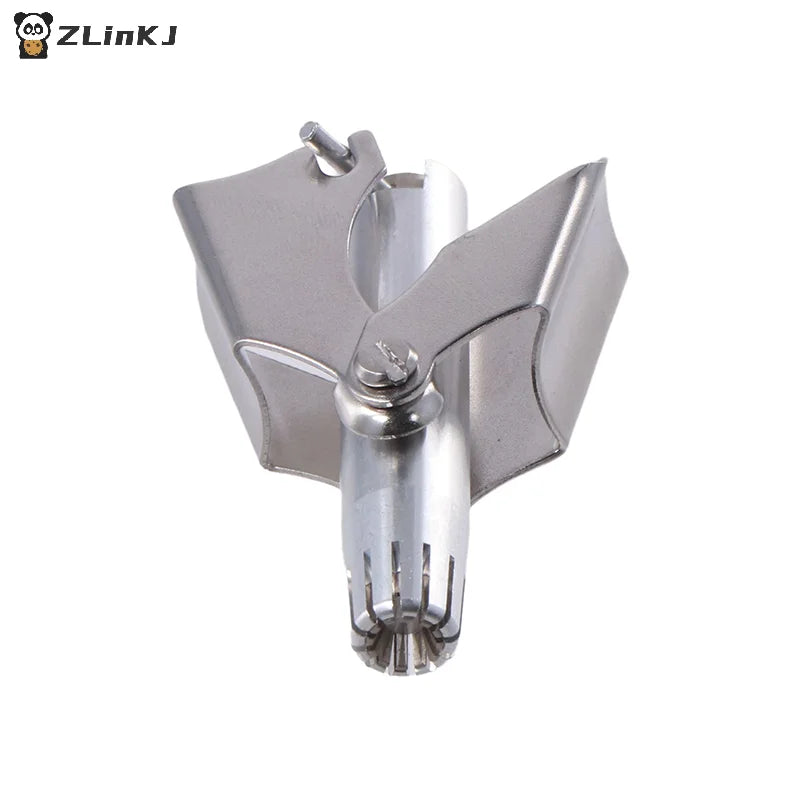 ▶1PCS Men's Stainless Steel Nose Hair Trimmer Manual Nose Hair Cleaner Washable Portable Ear Hair Removal Clipper Cutting Tool Zpaxo