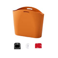 Portable Silicone Car Trash Can Vehicle Storage Garbage Collection Zpaxo Orange