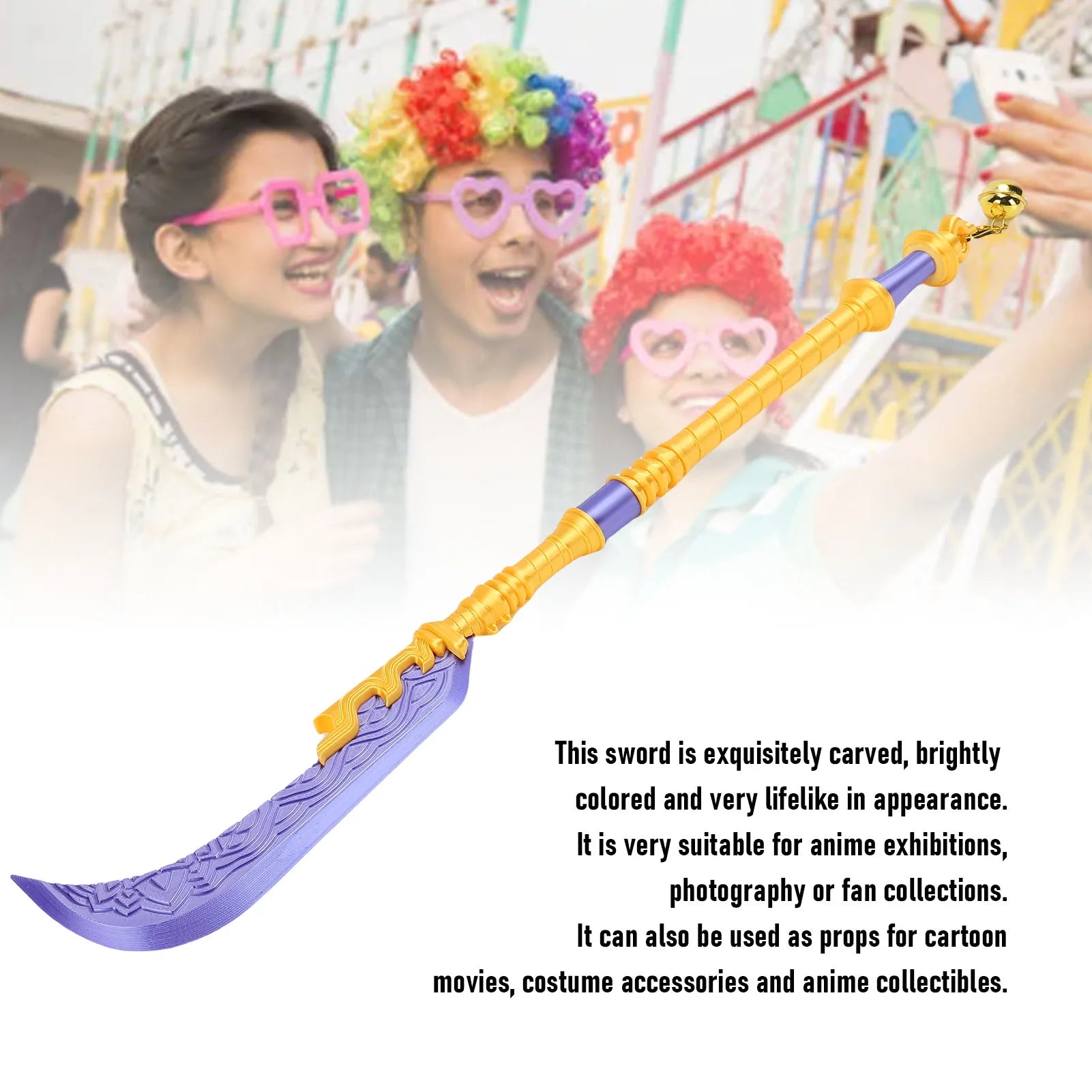 Anime Sword Replica 3D Printed Cosplay Long Fantasy Accessory Costume