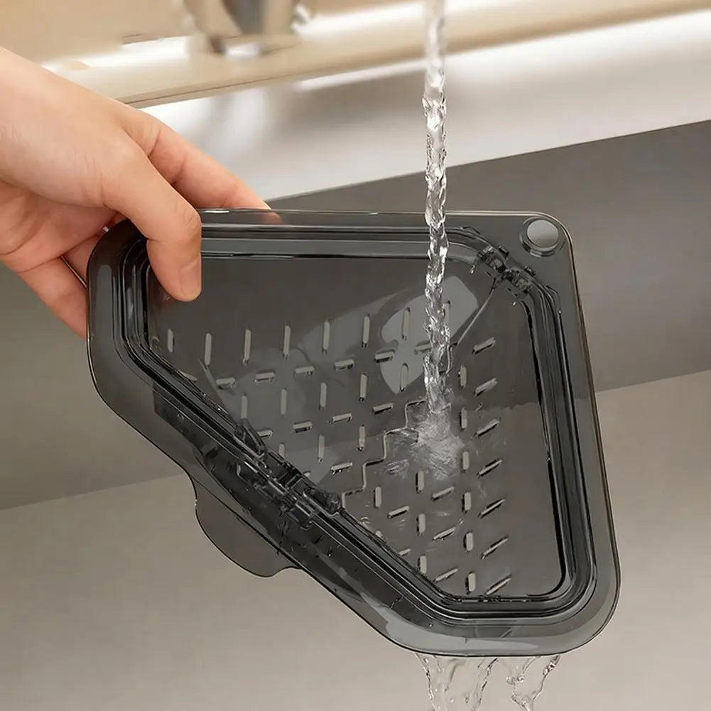 Magnetic Corner Sink Drain Basket – No-Drill Food Strainer Sink Drain Basket Zpaxo