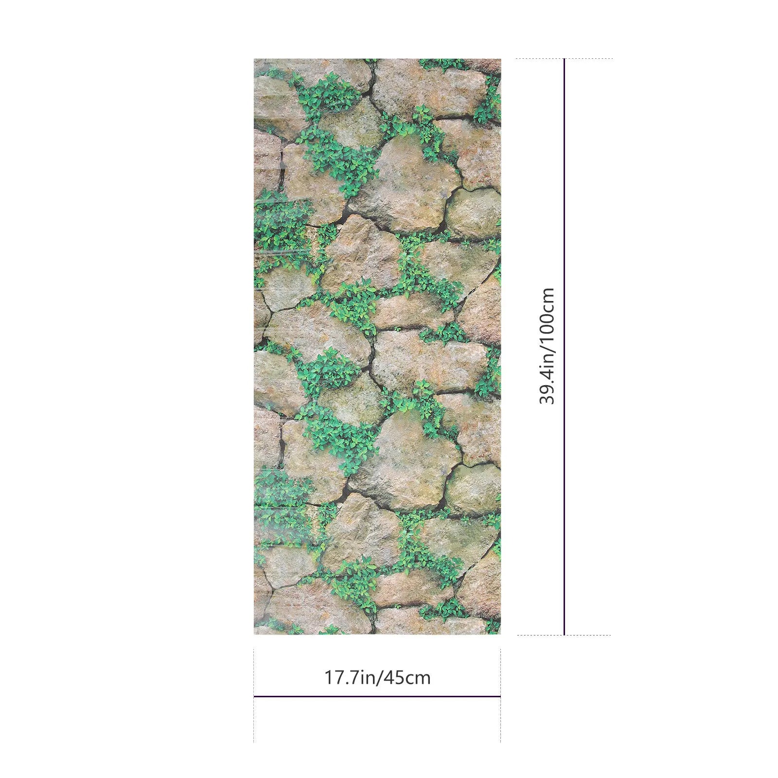 Thickened Self-adhesive Rocks Pattern Wallpaper Reptile Tank