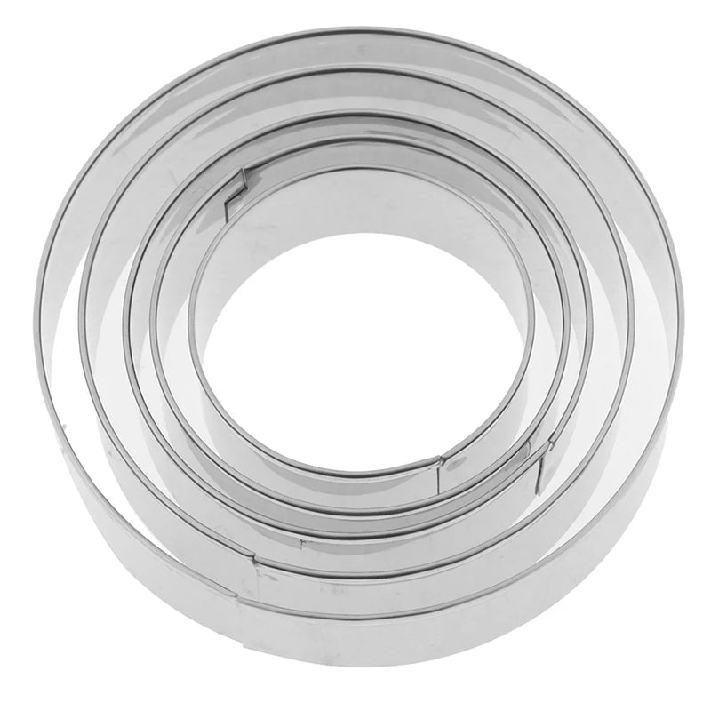 Round Circle Stainless Steel Cookie Cutter Biscuit DIY Baking Pastry Zpaxo