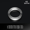 ▶3pcs/set Star Heart Flower Shaped Stainless Steel Cookie Cutter Baking Egg Mould Biscuit DIY Mold Cutter Zpaxo A3