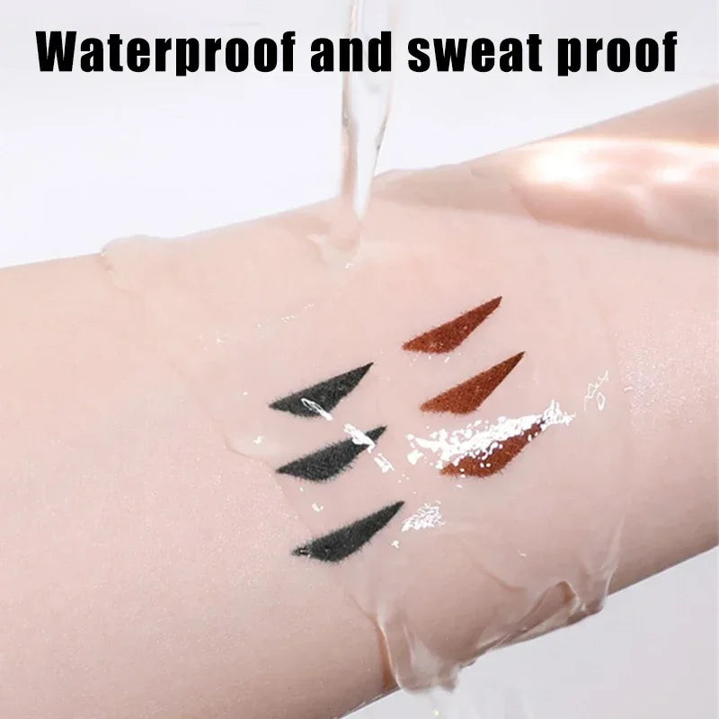 Double-headed Rotating Eyeliner Stamp Pen Long-Lasting Waterproof & Sweat-Proof Easy To Use for Beginners Lazy Makeup Stencil Zpaxo