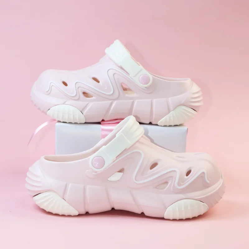 Women's Fashion Chunky Platform Sandals 2026 Summer Thick Sole Eva Zpaxo Pink 35-36