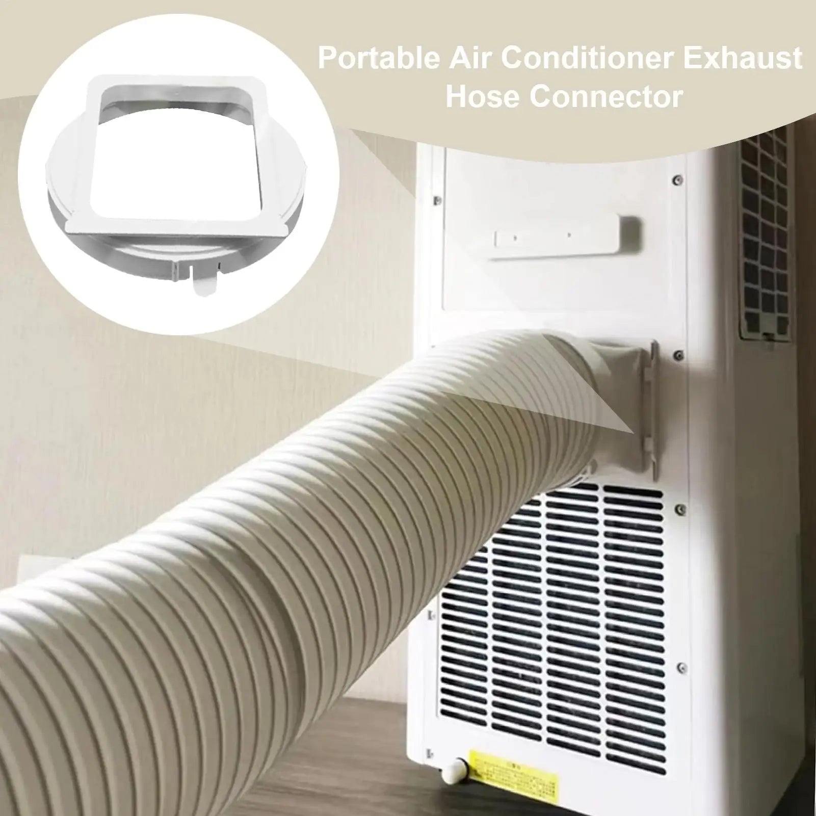 Portable AC Hose Connector Air Conditioner Port Venting Exhaust