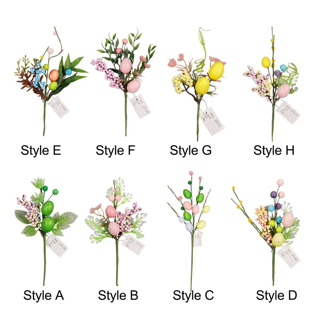 Easter Decoration Egg Tree Branch Decorative Branches Easter Egg Stems for Vase Home Party Easter Celebration Decoration Zpaxo