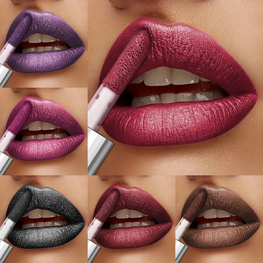 20-colors Glitter Lip Glaze Waterproof Diamond Shimmer Gloss