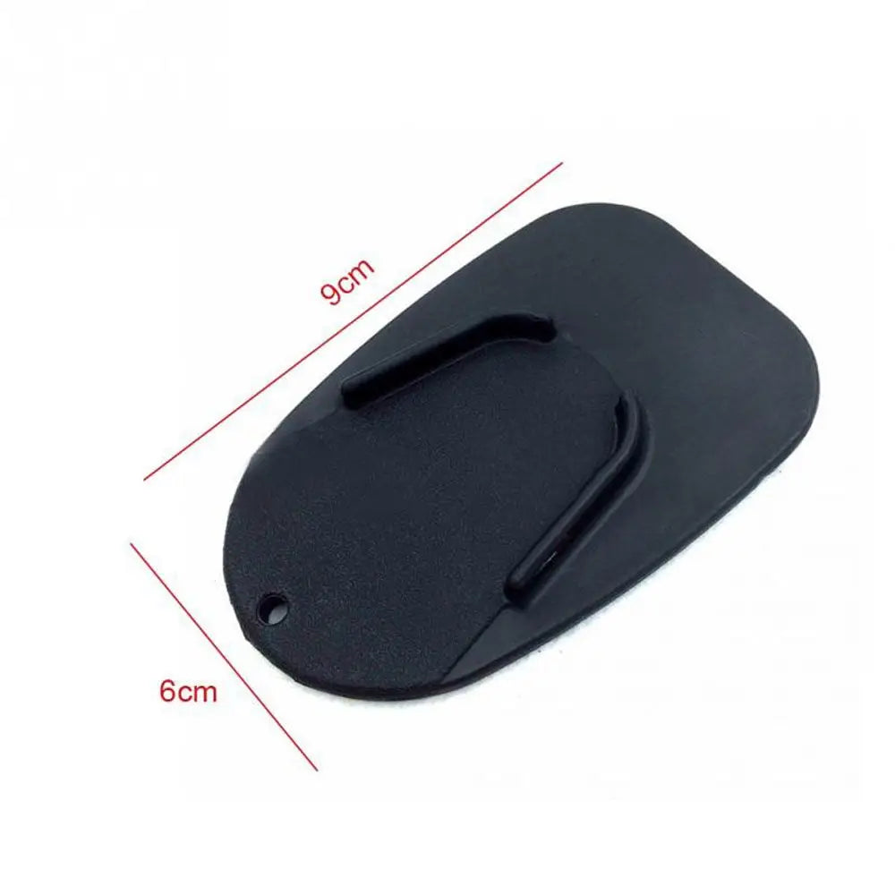 1 Pc Universal Motorcycle kickstand Pad Black Plastic Non-slip Base Plate Extension Support Foot Pad Zpaxo