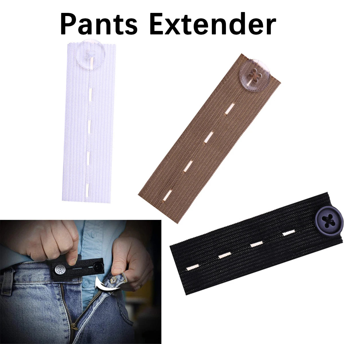 5-Pack Pants Extender Buttons – Waist Extender for Jeans & Skirts