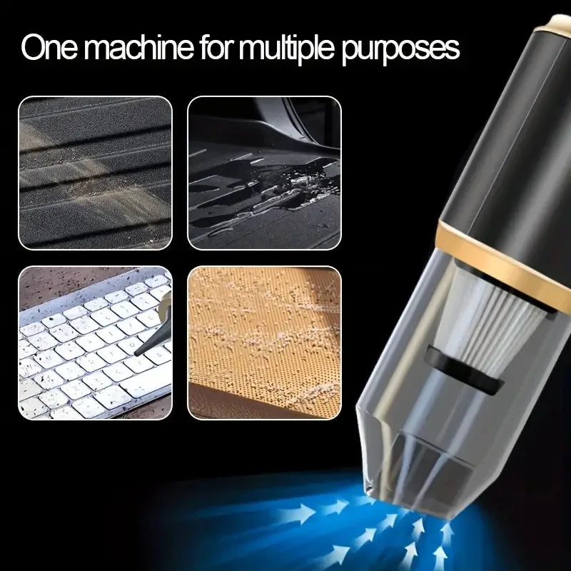 95000Pa Car Vacuum Cleaner Strong Suction Mini Duster Portable Wireless Vacuum Cleaners Powerful Cleaning Machine for Cars Home Zpaxo