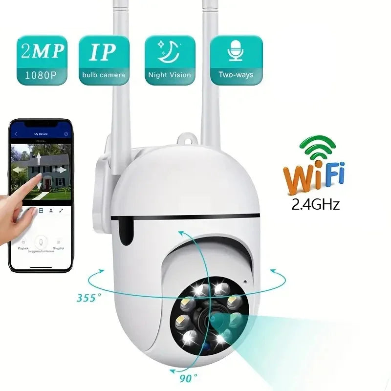 2MP Wifi Camera Home PTZ IP Night Audio Wireless Surveillance Auto Zpaxo