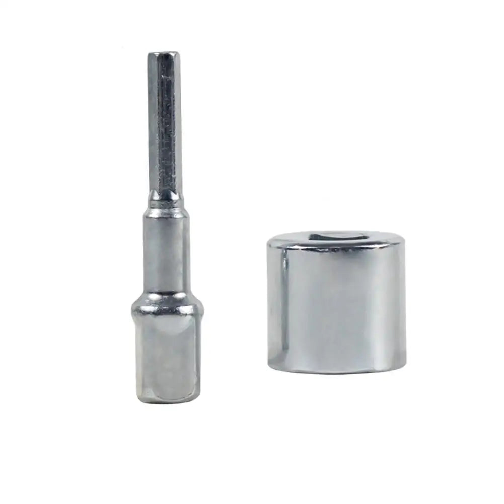 Electric Drill Scissor Jack Adapter & Impact Wrench Socket Set Scissor Jack Adapter Zpaxo Silvery