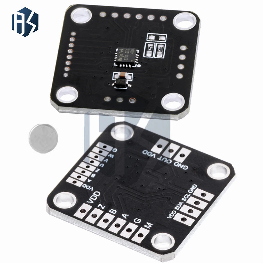 MT6701QT Magnetic Encoder Induction Angle Measurement Sensor Module 4 Zpaxo