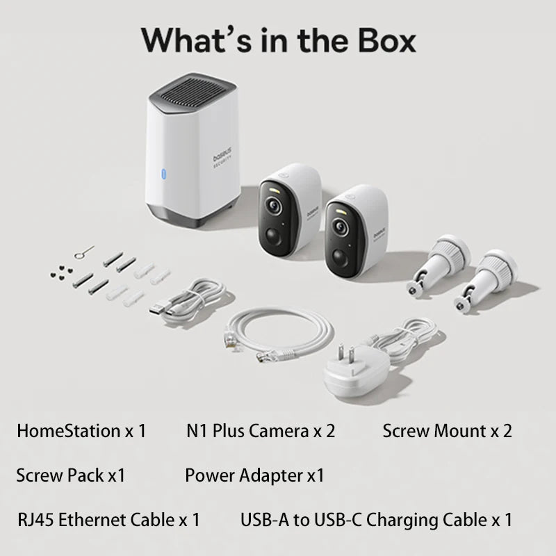 Baseus Security Protection N1 2K Outdoor Camera Wireless Home Night