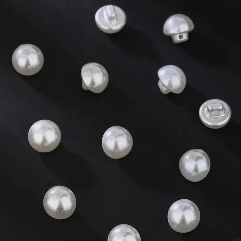 12 Pcs Mushroom Buttons Round Sewing Buttons for Dressmaking and Tailoring False Pearls Buttons Zpaxo