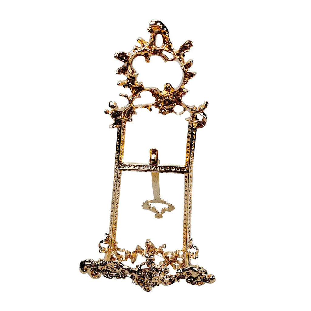 Alloy Easel Plate Stand & Picture Frame Holder | Tabletop Display Easel Display Stand Zpaxo 11.9x10.8x22.4cm