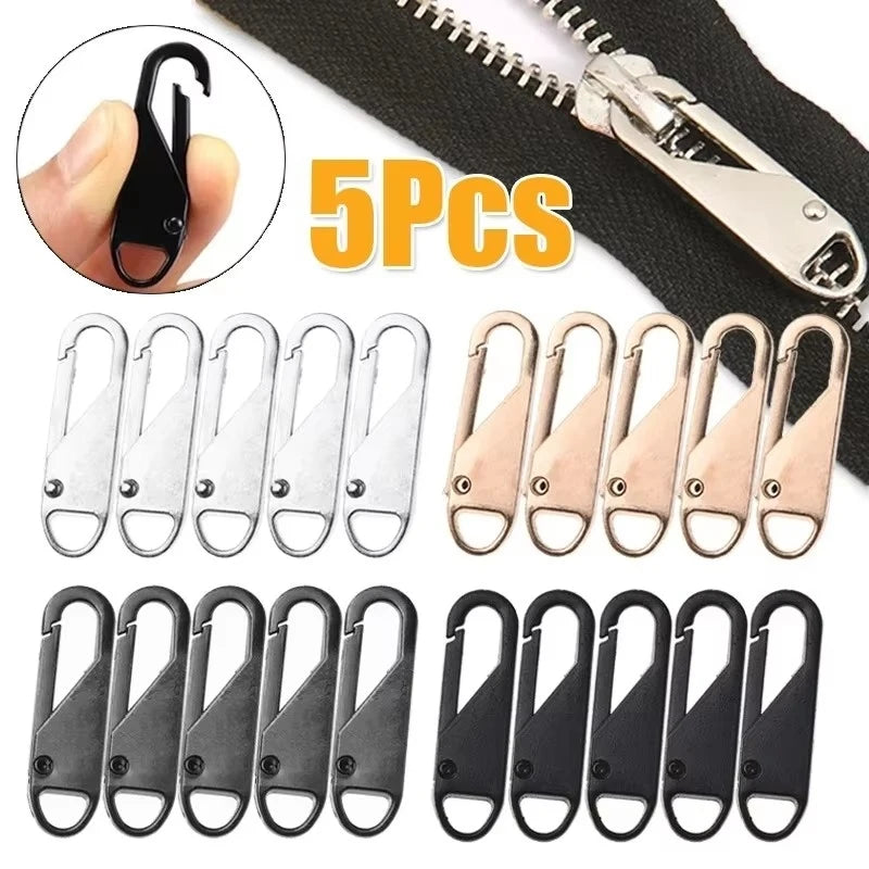 Metal Alloy Replacement Zipper Sliders – 5–20pcs DIY Repair
