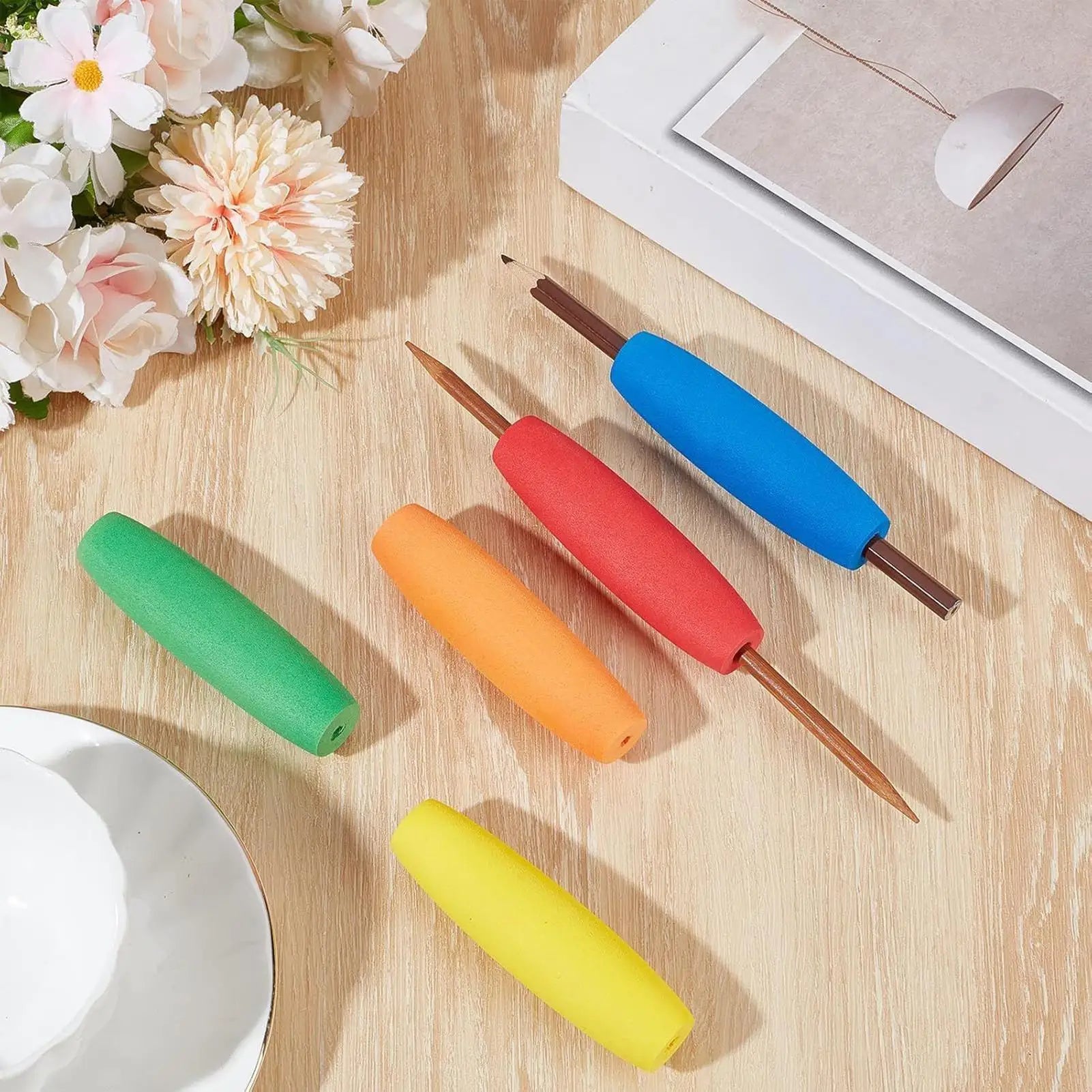 Foam Grip 10 Cutlery Padding Non-slip Handles Elderly Disabled Crafts