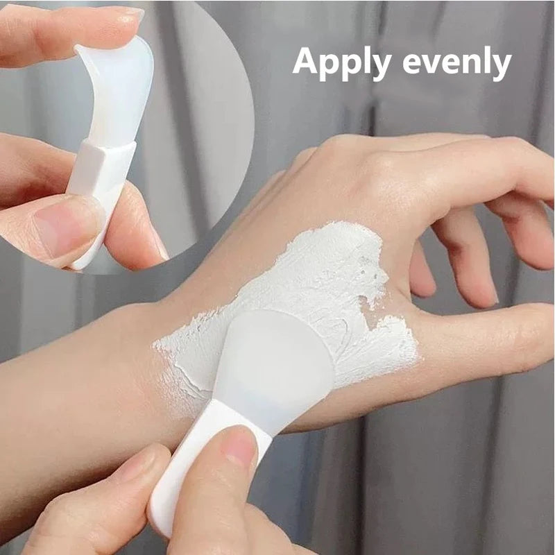 Mini silicone facial mask brush, soft head, short style, application type makeup brush, facial beauty tool Zpaxo