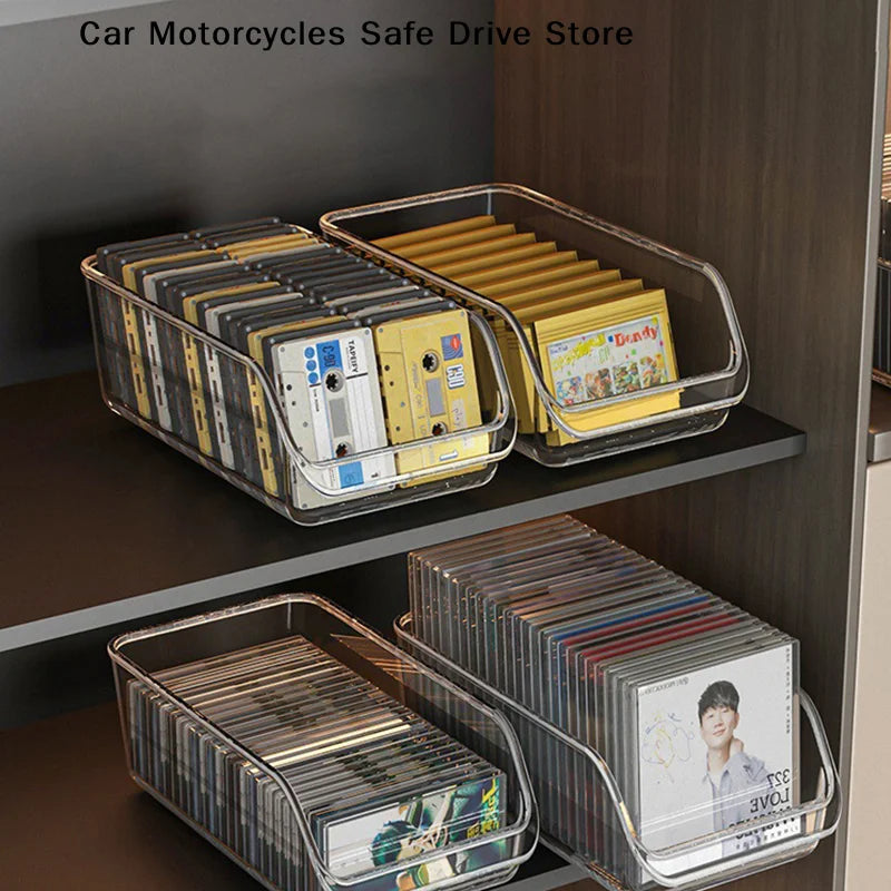 Large Capacity CD Disc Rack Desktop Vinyl Record Magnetic Tape