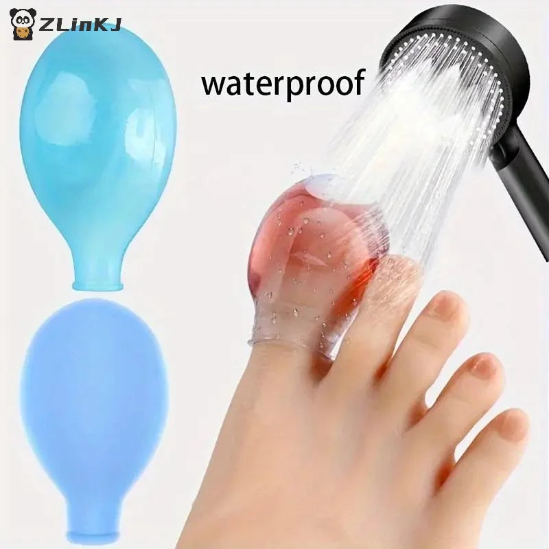 Soft Silicone Toe Sleeves Protectors Nail Tool Wound Care Cutaneous Zpaxo