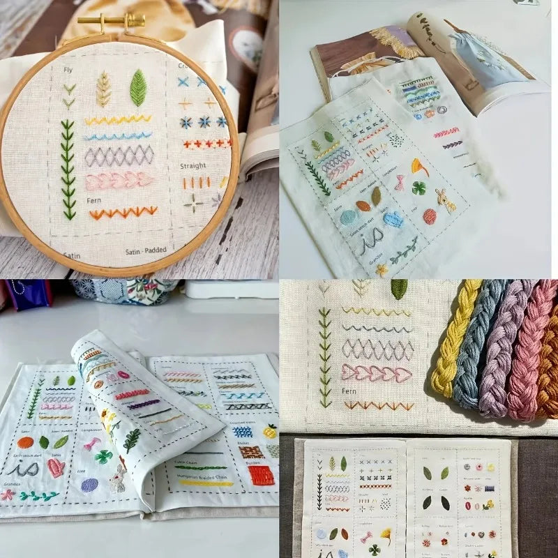 Embroidery Books Stitch DIY Sewing