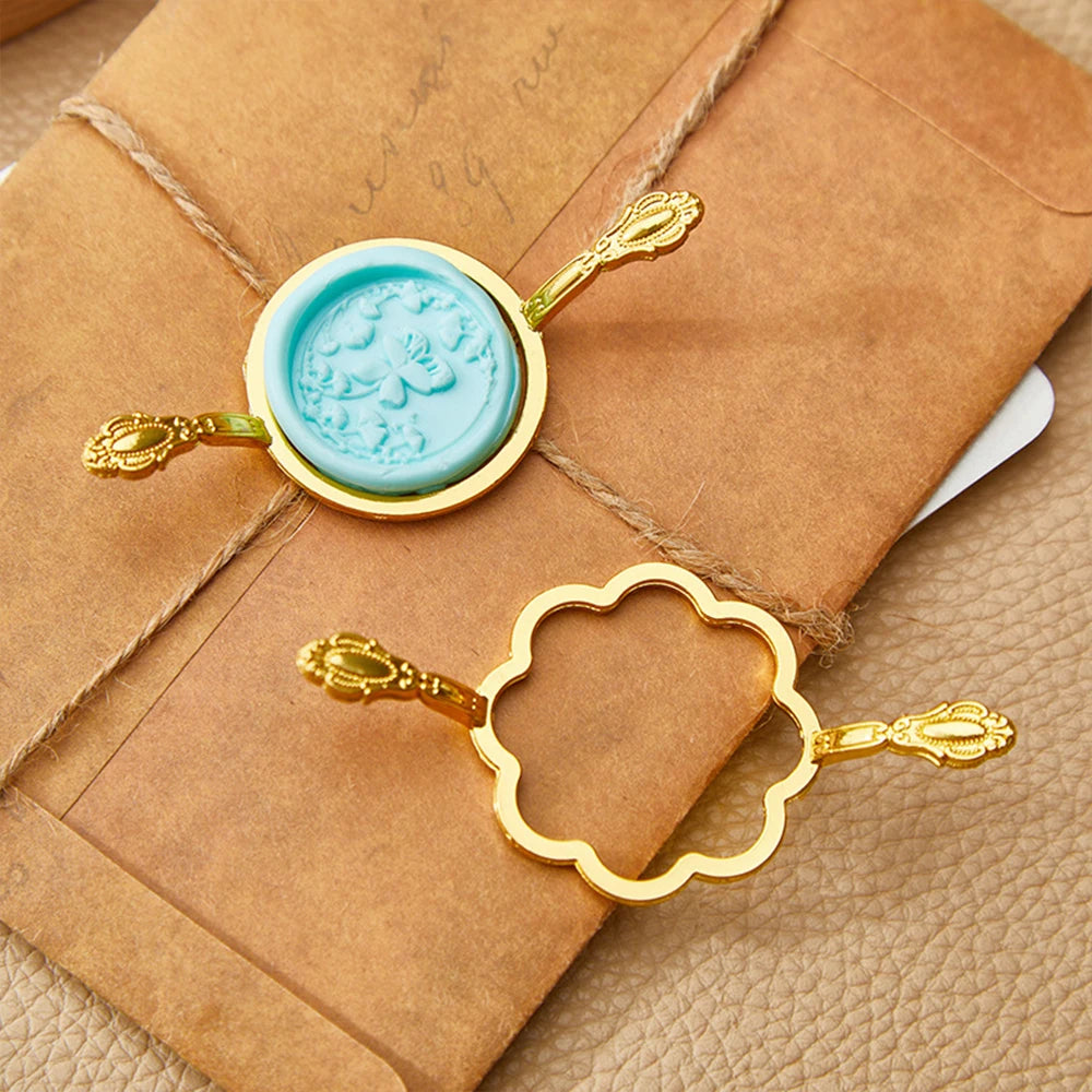 Metal Wax Seal Mold for 1 Inch Wax Seal Stamp for Wedding Invitations Cards Gift Wrapping Decoration Envelopes Wine Packaging Zpaxo