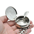 Stainless Steel Ashtray with Key Chain Portable Ashtray Car Cigarette Ashtray Zpaxo one size