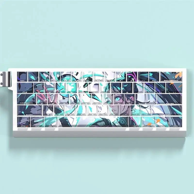 652F Ergonomic Keycap Set PBT 74 Side Engraved Keycaps for 61 67 68 Mechanical Keyboards Skin Gaming Accessories Zpaxo CN