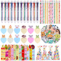 6-in-1 Multicolor Ballpoint Pen 6-Color Retractable Ballpoint Pens School Supplies Student Children Writing Supplies Zpaxo A