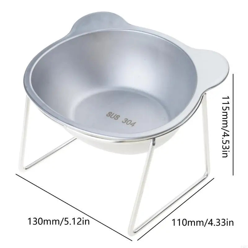 Ergonomic Cats Feeders Water Dishes Large Capacity