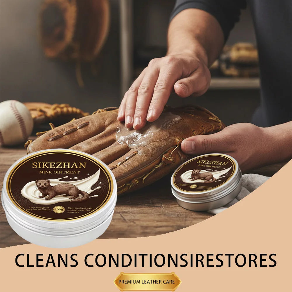 Glove Leather Conditioner - Use on Baseball Gloves, Softball Gloves, and Other Leather Sports Equipment Portable Zpaxo