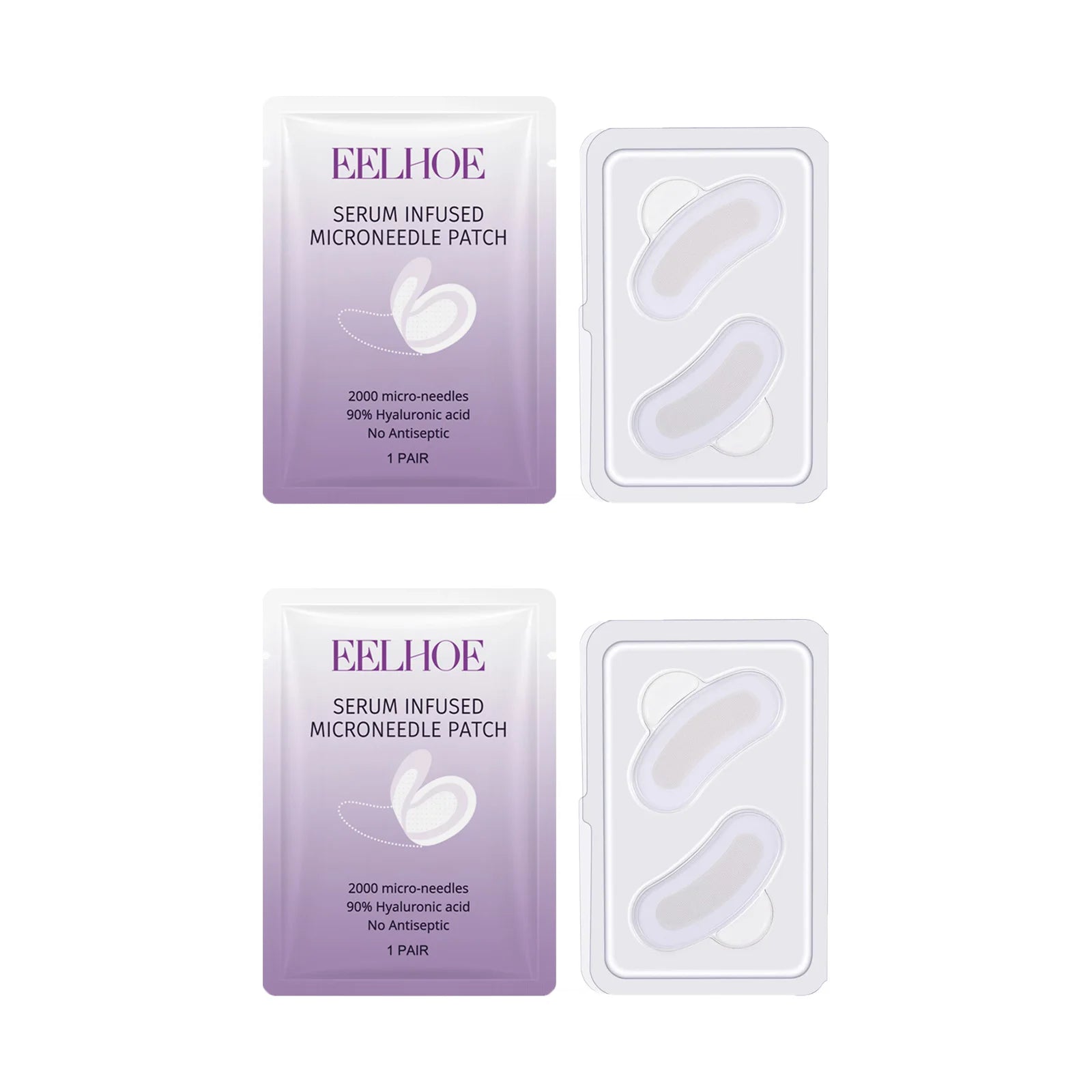 Collagen Microneedle Eye Patches – Dark Circles & Anti-Wrinkle Microneedle Eye Patch Zpaxo 2 pairs