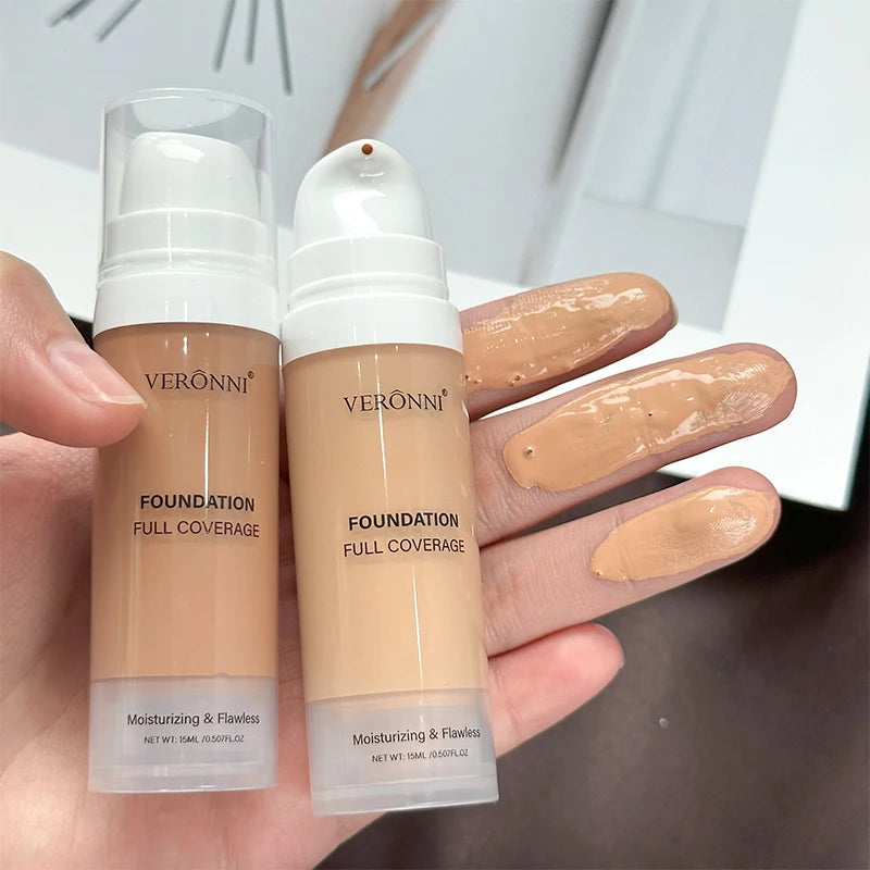 Natural Matte Pro Flawless Liquid Foundation,Full Coverage,Waterproof,Long-Lasting Concealer Makeup for Dark Circles,Blemishes Zpaxo