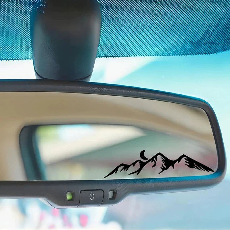 Mountain Moon PVC Stickers – Car, Laptop, Helmet & Phone Decals