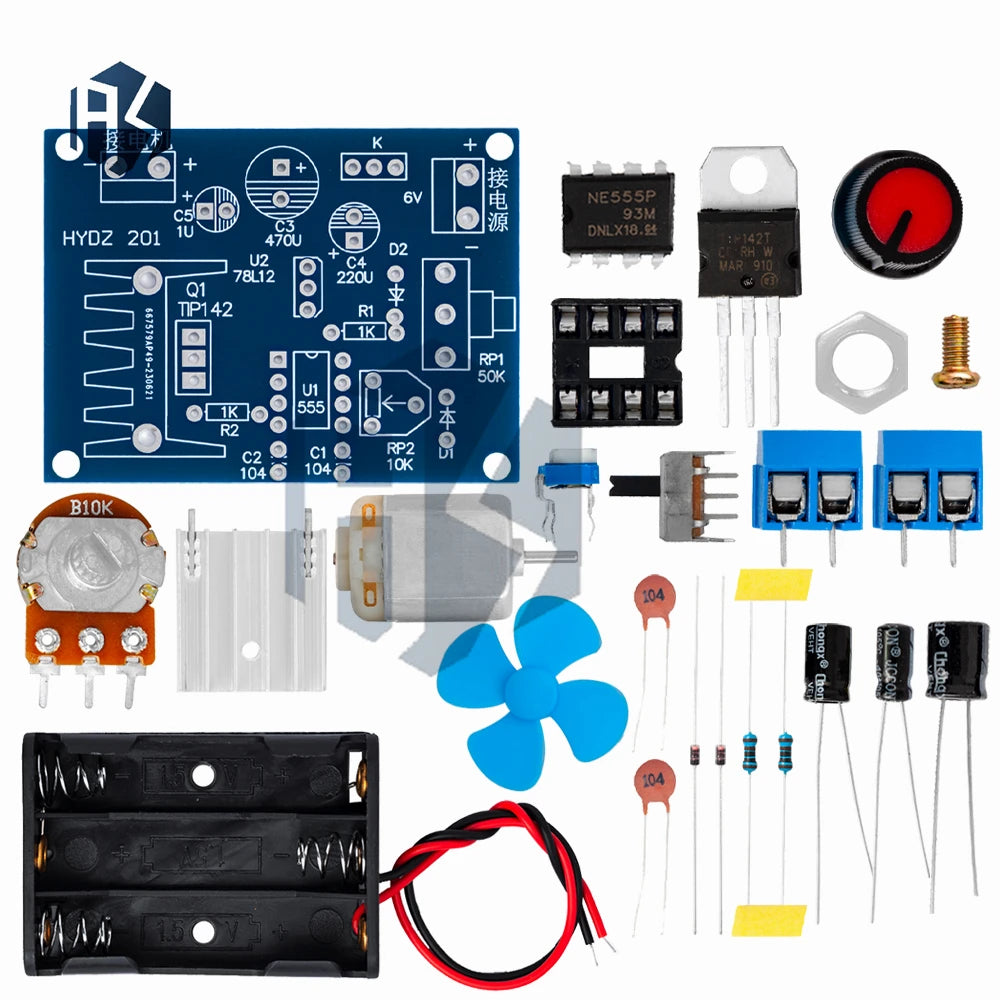 NE555 Motor Speed Control DIY Electronic Teaching Training Assembly Zpaxo
