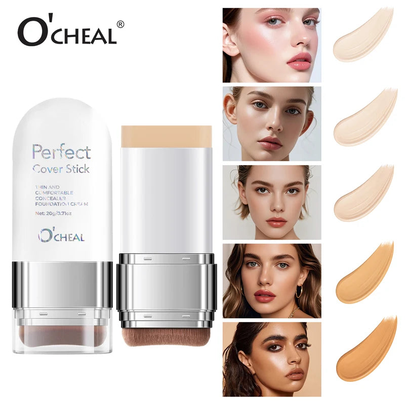 O'CHEAL Perfect Cover Stick Concealer & Foundation – Waterproof Concealer Foundation Stick Zpaxo
