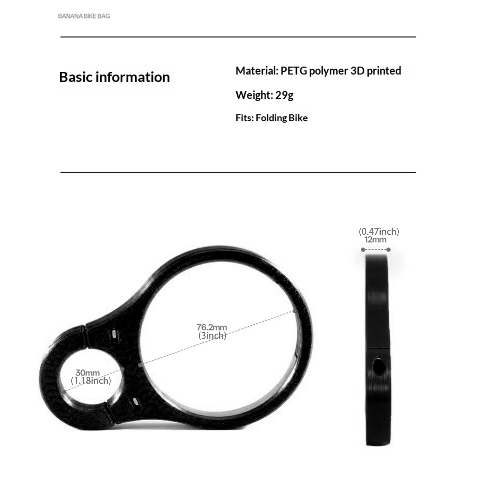 Bike Coffee Cup Holder Lightweight Folding Travel Mount Urban Cycling